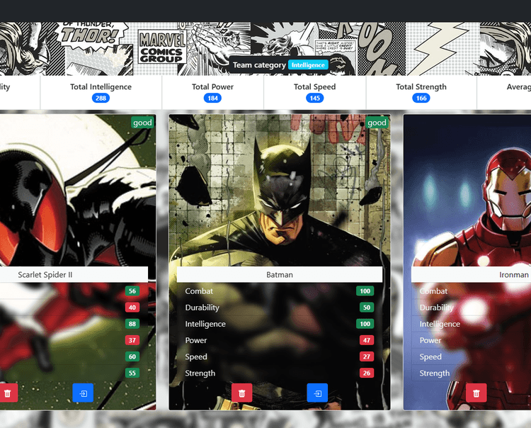 Project Superhero team